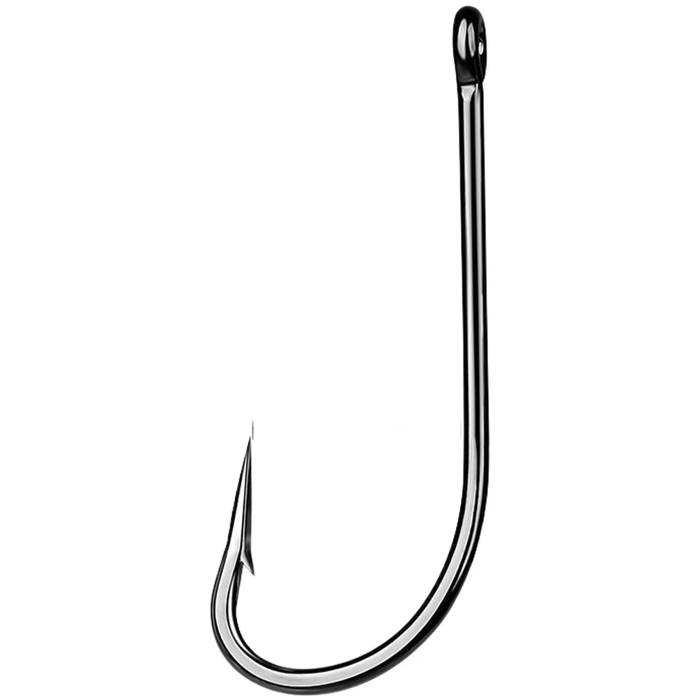 50PCS Barbed Single Fishing Hooks for Lure Fishing