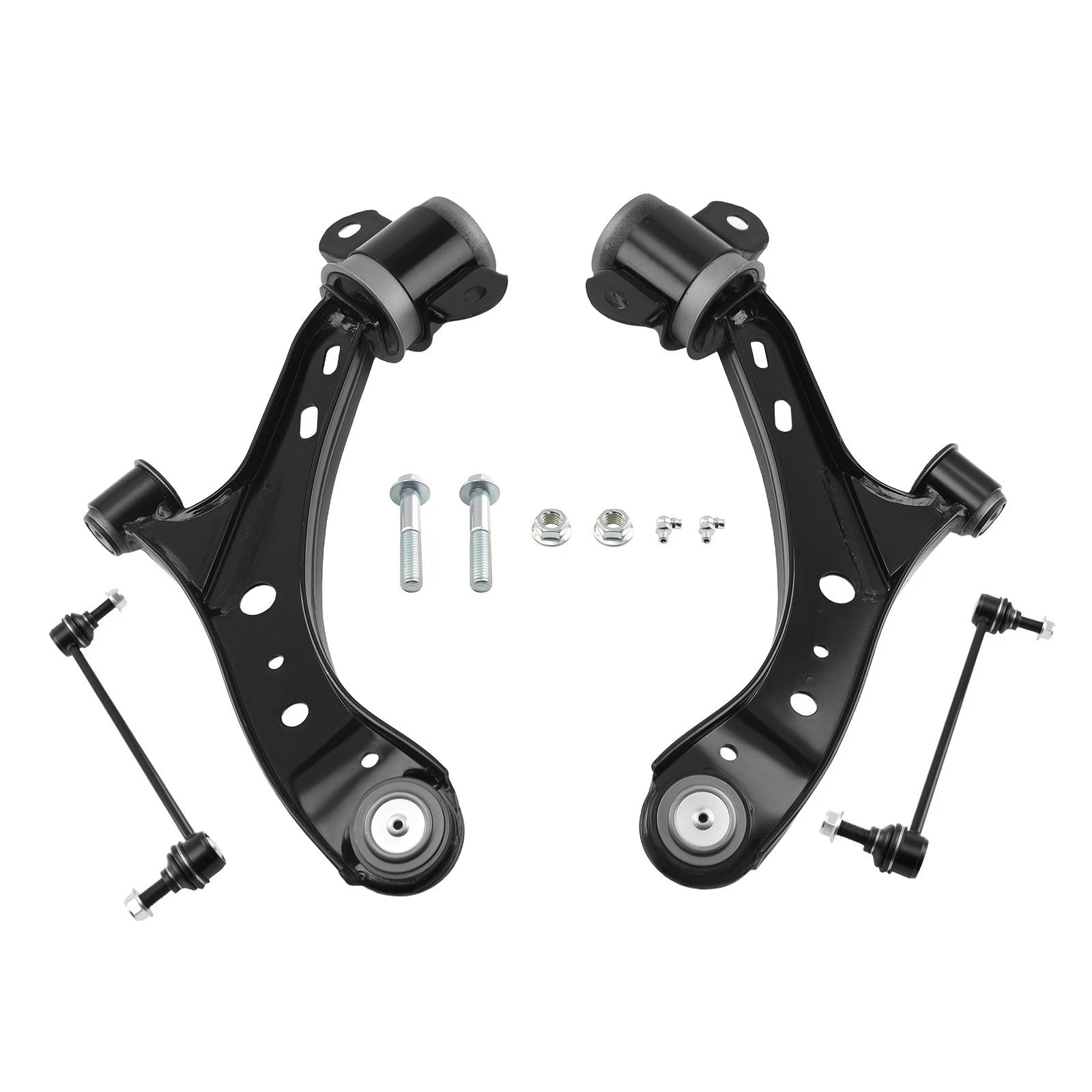Set of 4 Lower Control Arms w/Ball Joint Stabilizer Bar Kit for Ford Mustang (2005–2010)