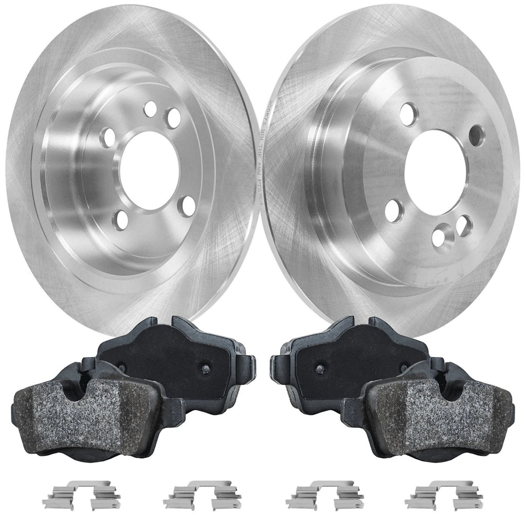 Rear Brake Disc Rotors and Pads Kit for Mini Cooper (2007–2015)