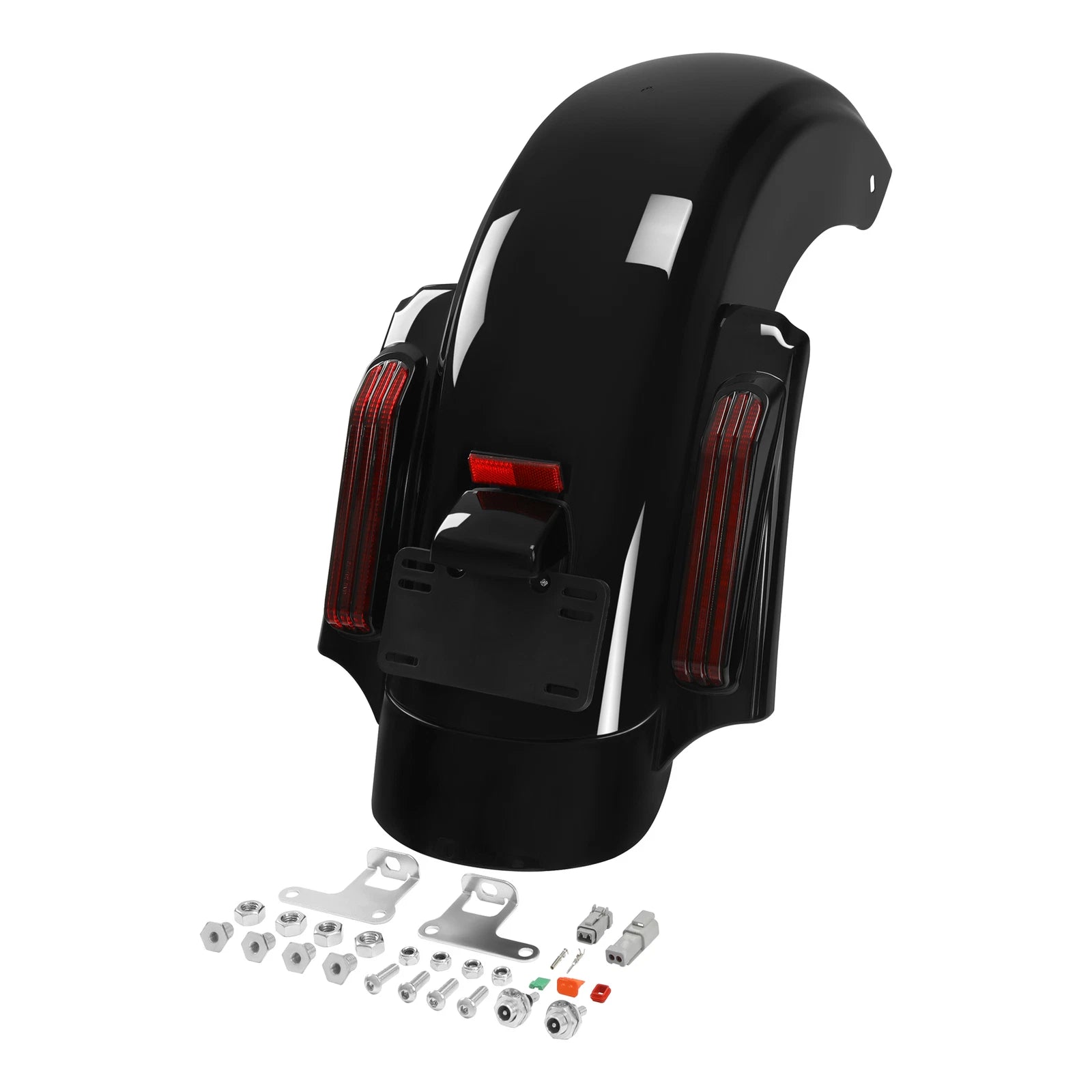 Rear Fender LED System for Harley Touring Road Glide (2014–2024) Vivid Black