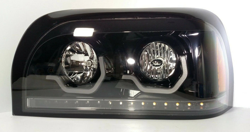 Right Blackout Headlight LED Turn Signal Light Bar for Freightliner Century (2008–2016)
