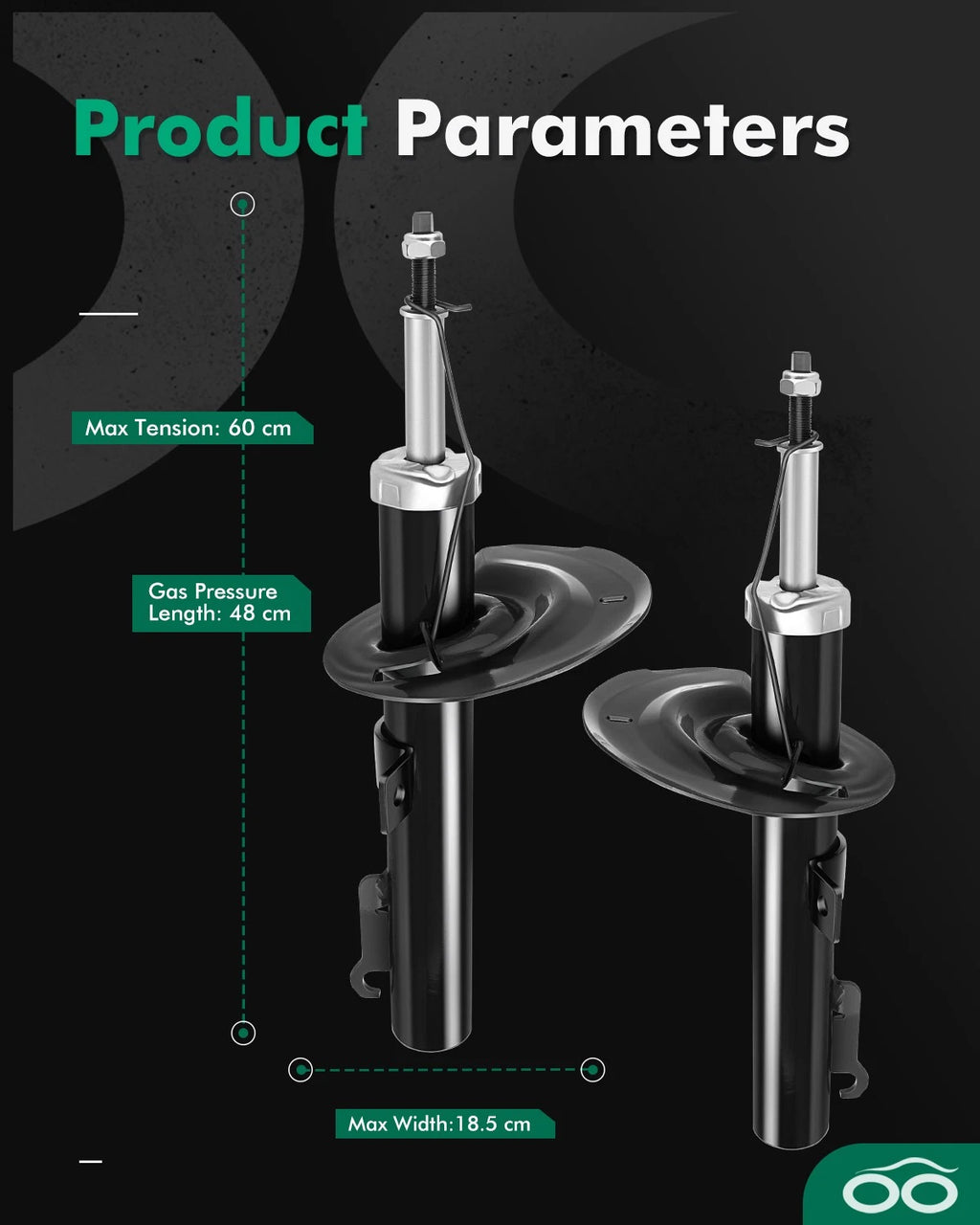 Front Shocks Struts for Ford Focus (2006–2011)