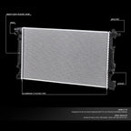 Aluminum Radiator for Dodge Dart 1.4L 2.0L 2.4L (2013–2016) DPI 13323