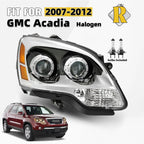 Halogen Headlight Projector Right Side for GMC Acadia (2007–2012)