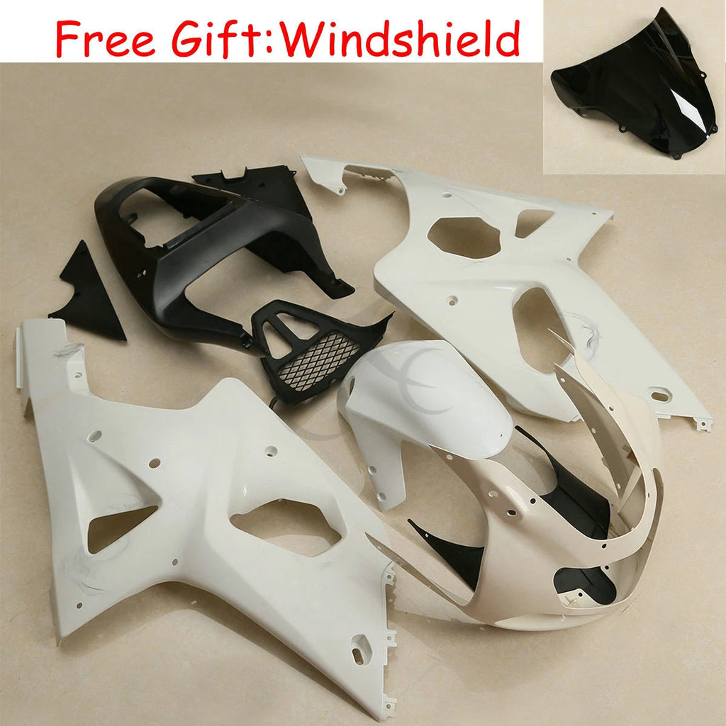 Fairings Bodywork Kit for Suzuki GSXR1000 (2000–2002) - Unpainted White