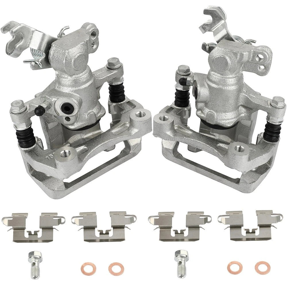Rear Brake Calipers with Bracket Pair for Ford Fusion (2010–2012)