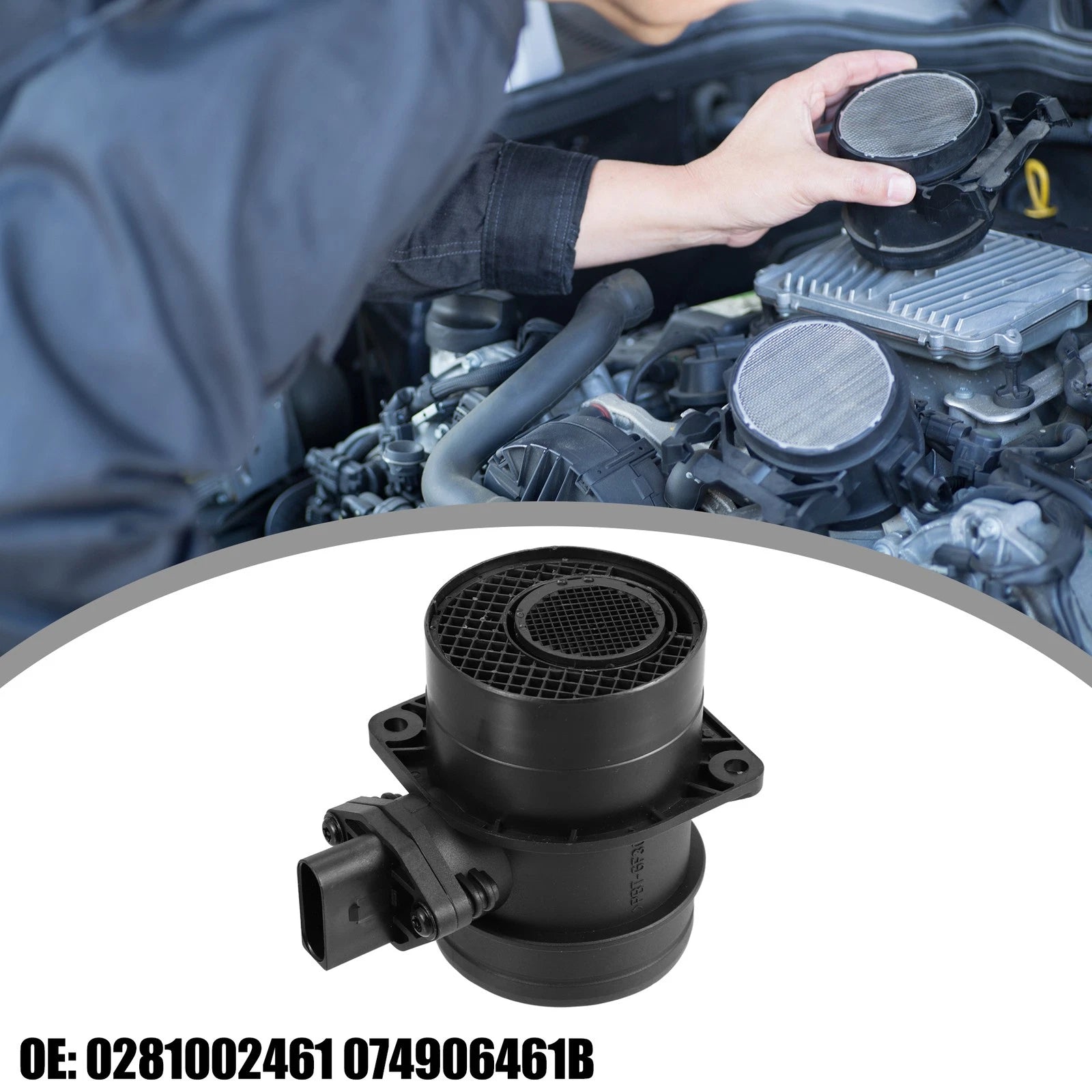 MAF Mass Air Flow Meter Sensor 0281002461 for Volkswagen Passat (2004–2005)