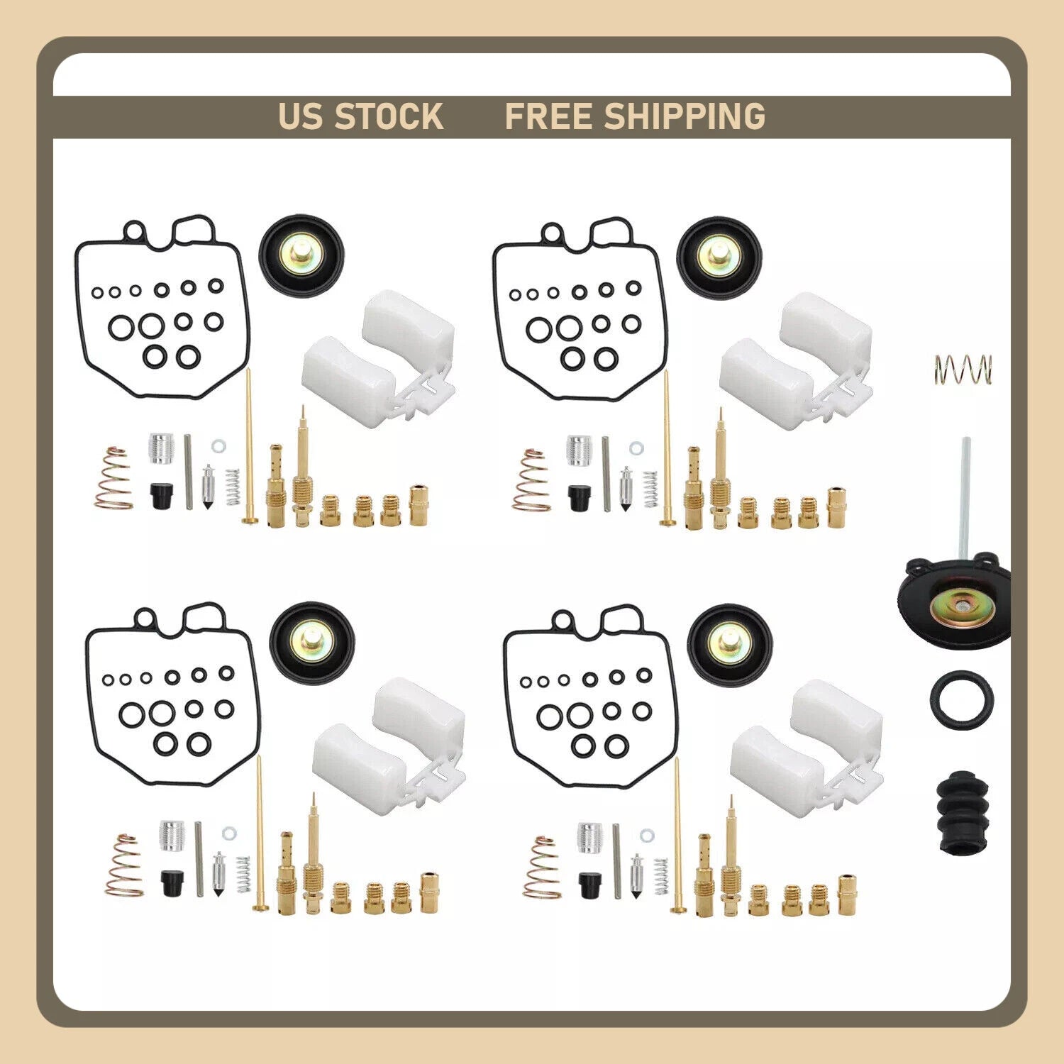 Carburetor Rebuild Repair Kit with Plug for Honda Nighthawk 750 (1983)