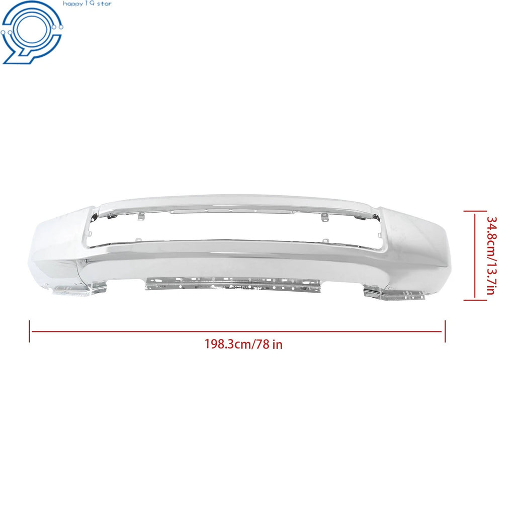 Steel Chrome Plated Split Front Bumper FO1002448 for Ford F-250 F-350 (2020–2022)