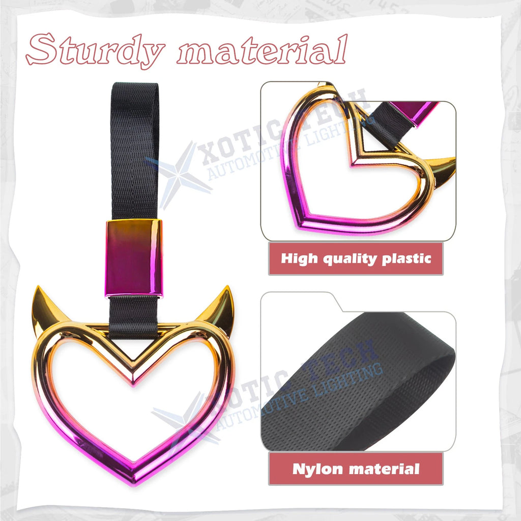 Iridescent Devil Heart Handle Charm for Japanese Car (1990-2000)