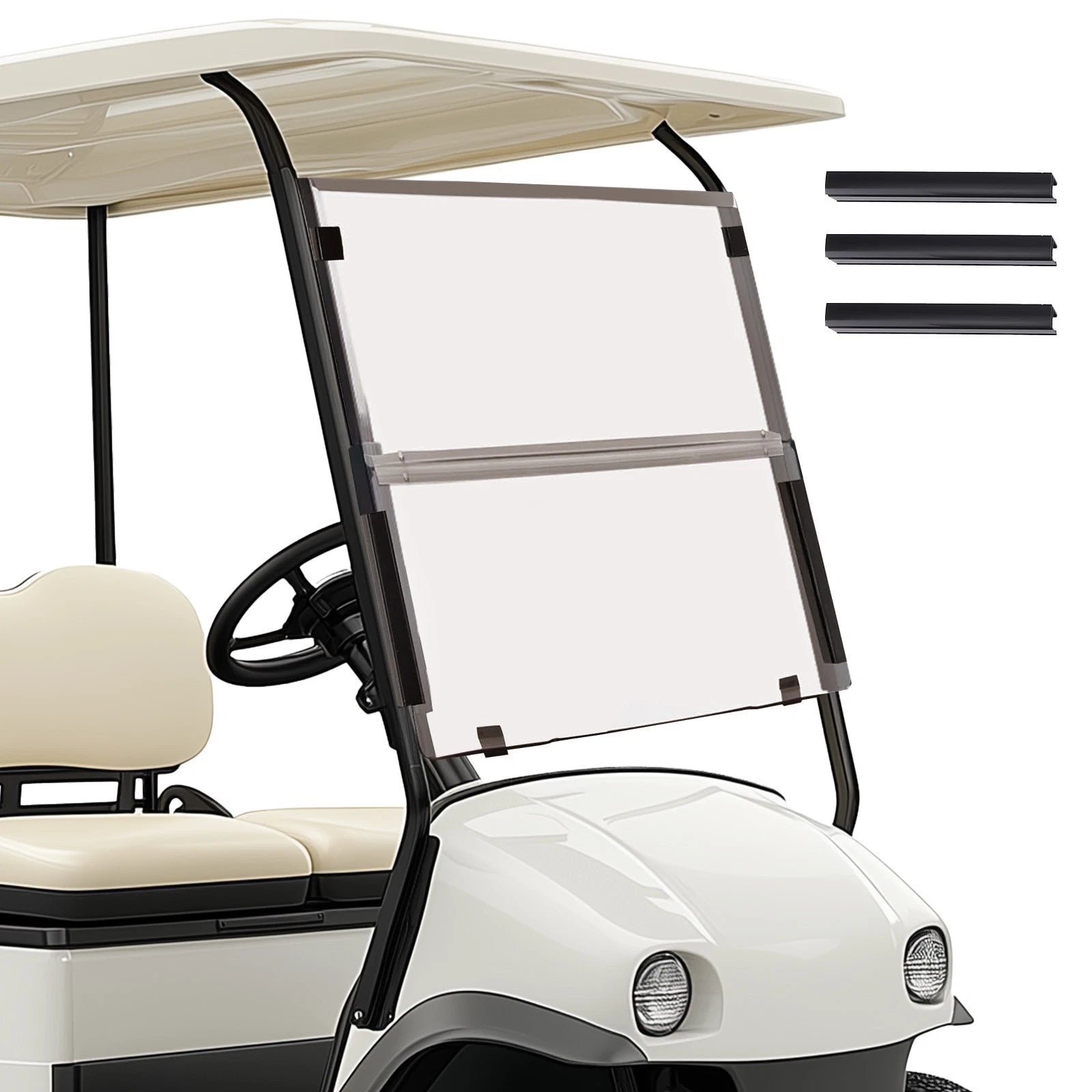 Tinted Front Windshield for Yamaha G22 Golf Cart (2003-2006)