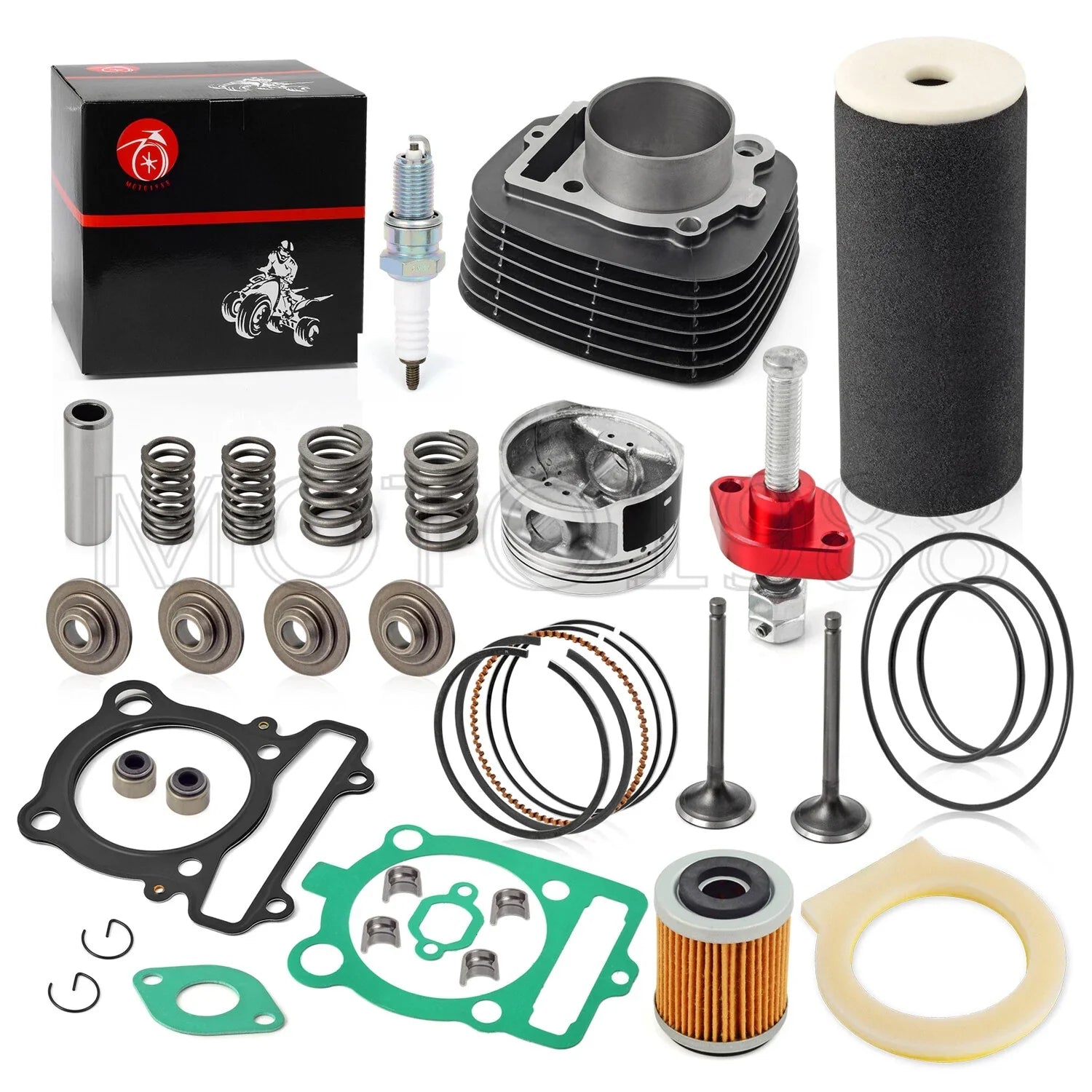 Head Piston Gasket Top End Kit for Yamaha Warrior 350