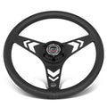 NRG RST-070-BK 330mm 1" Dish Aluminum Black Racing Steering Wheel for Universal