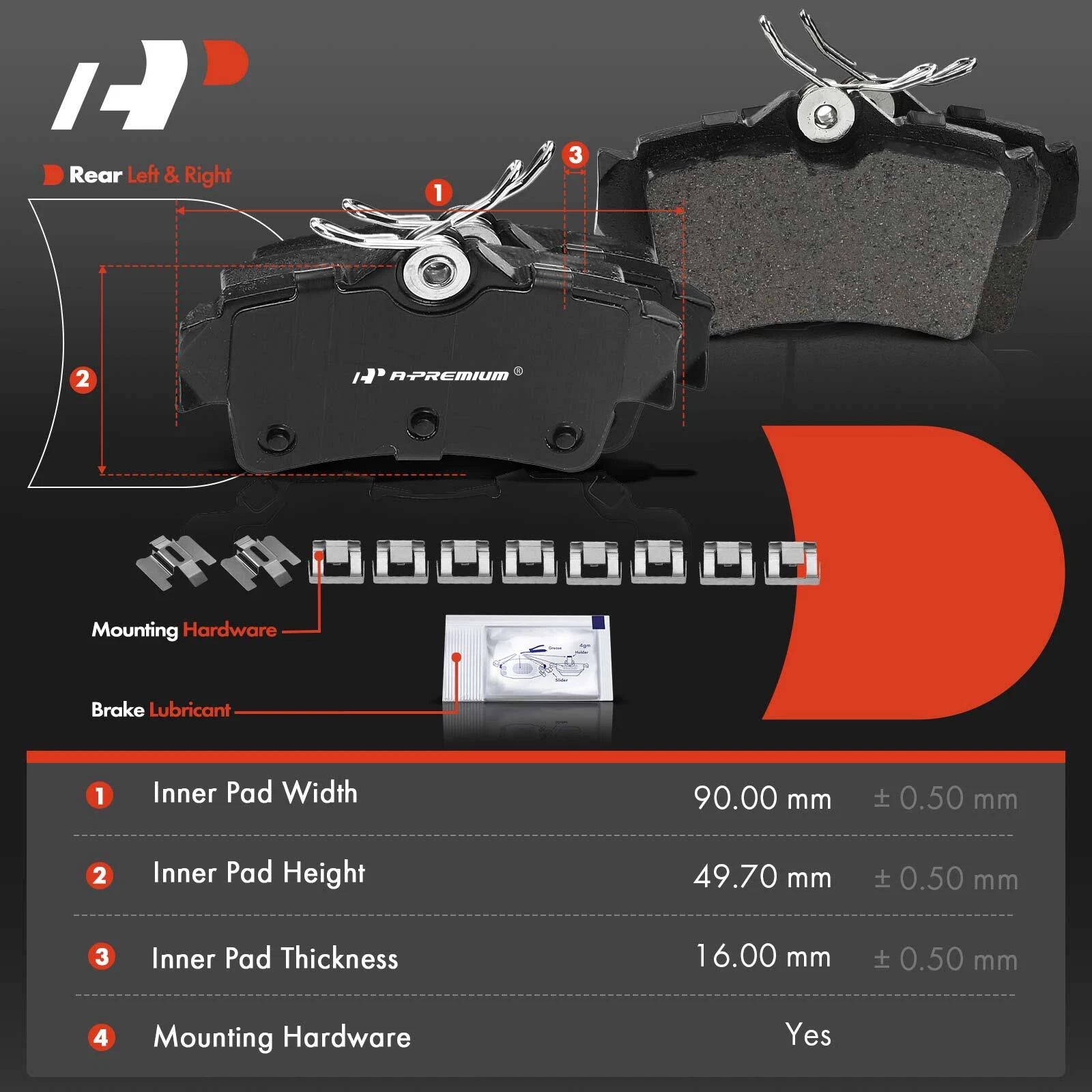 Ceramic Brake Pads & Calipers Set for Ford Mustang (2015-2023)
