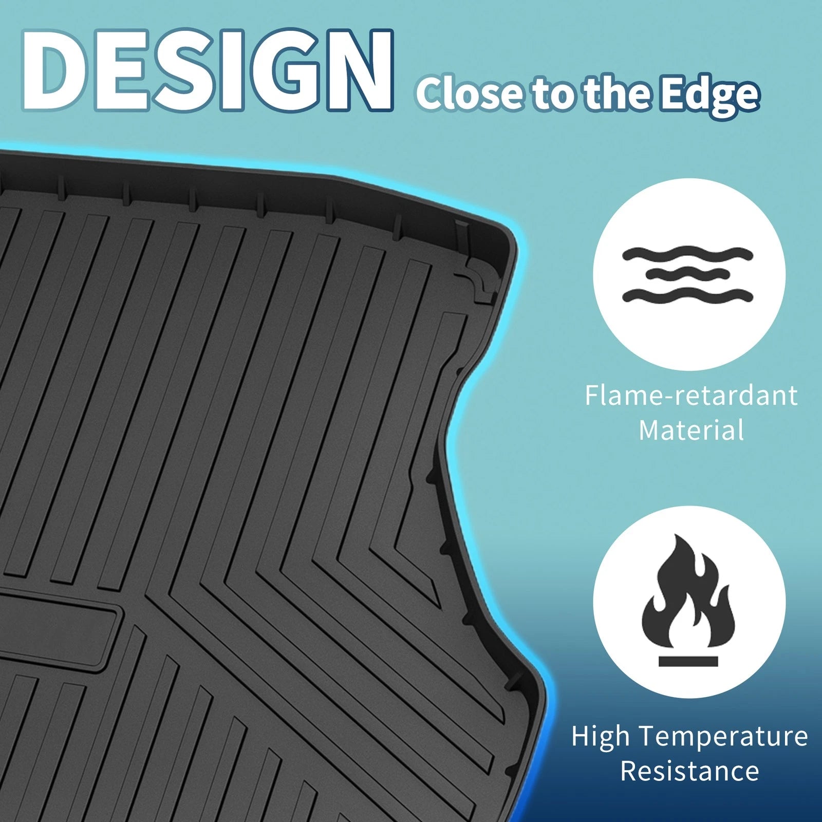 Flat Face Cargo Liner Rear Trunk Mat for Honda Civic (2011–2015) TPE