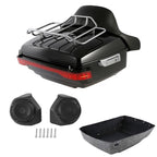 LED Light Speakers Trunk Backrest Rack for Harley Electra Glide (2014–2026)