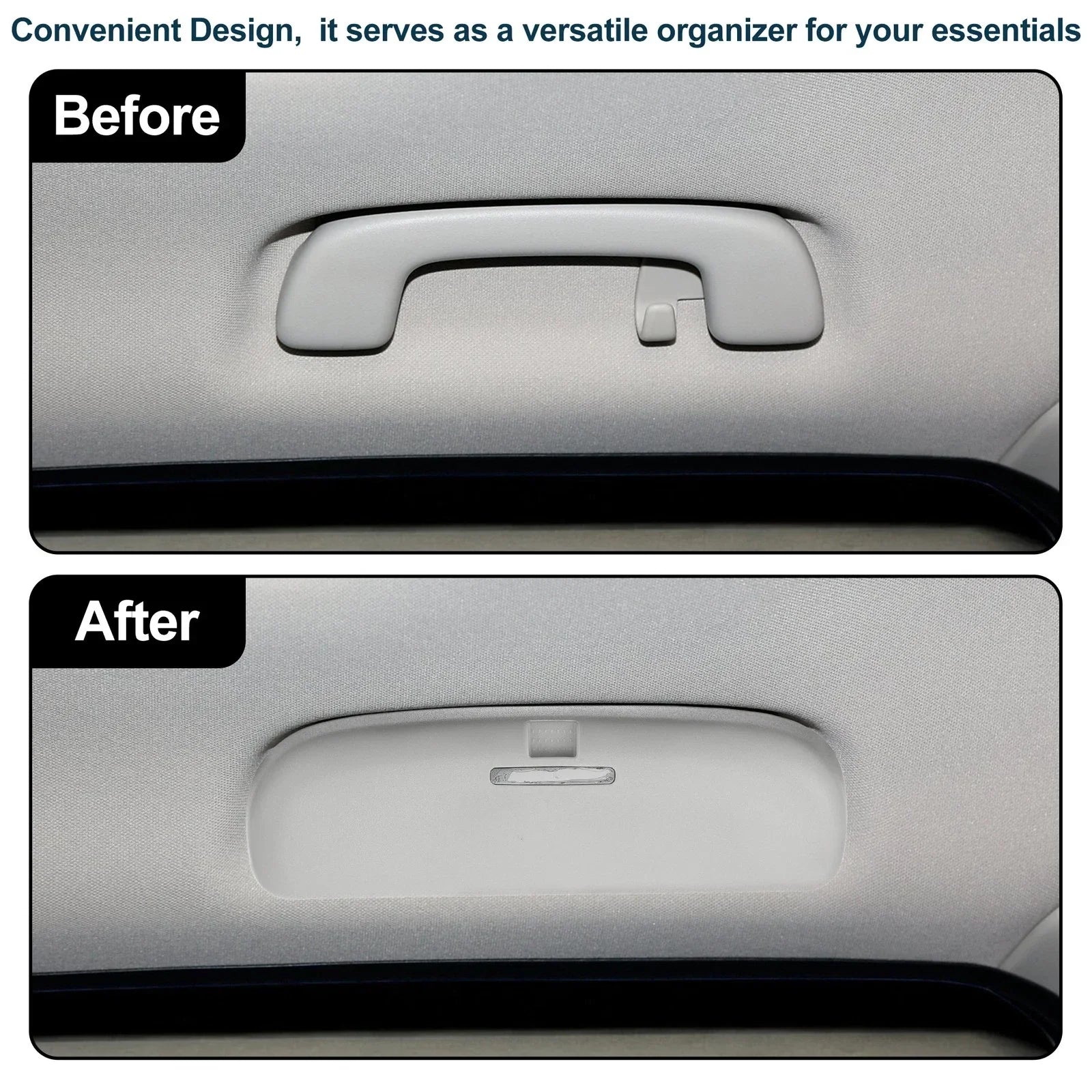 Car Sunglasses Case for Hyundai Tucson 2022-2025 ABS Grey 1 x Set