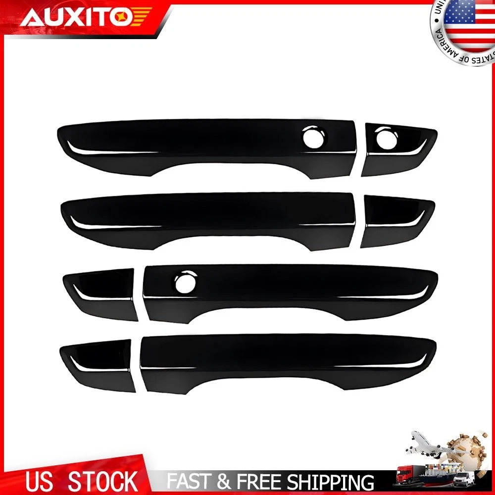 Set of 4 Gloss Black Door Handle Covers for Honda Civic (2016–2021)