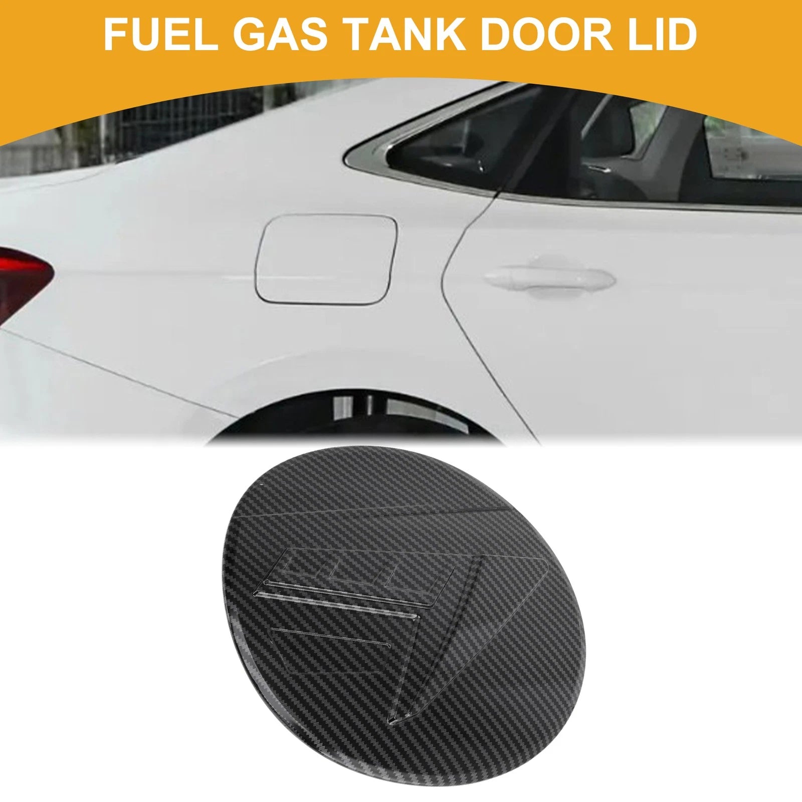 Fuel Tank Door Cap for Subaru Outback (2021–2025) Carbon Fiber Black