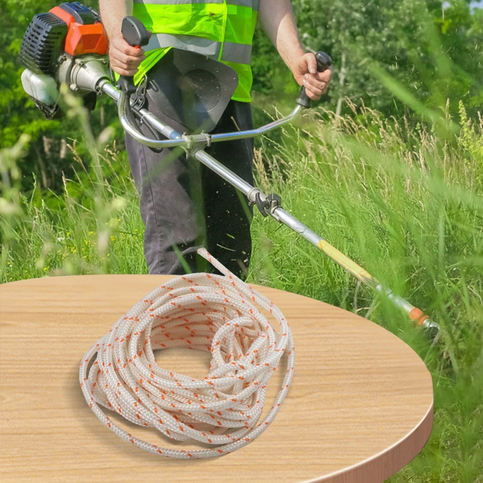 Nylon Puller Recoil Cord Rope for Lawnmower Chainsaw (5m x 3mm)