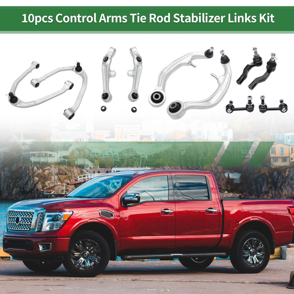 10pcs Front Suspension Kit Control Arm Sway Bar Link for Nissan 350Z (2003–2009)