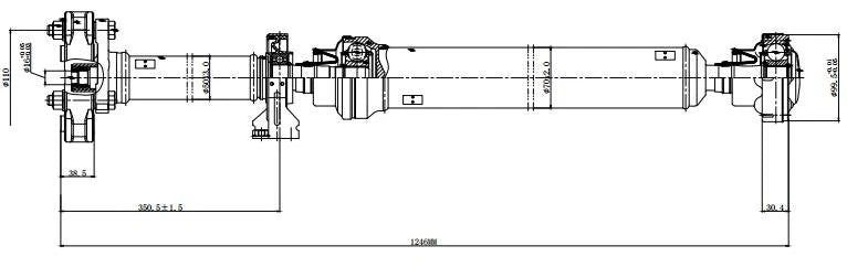 Prop Drive Shaft for Porsche Cayenne & VW Touareg