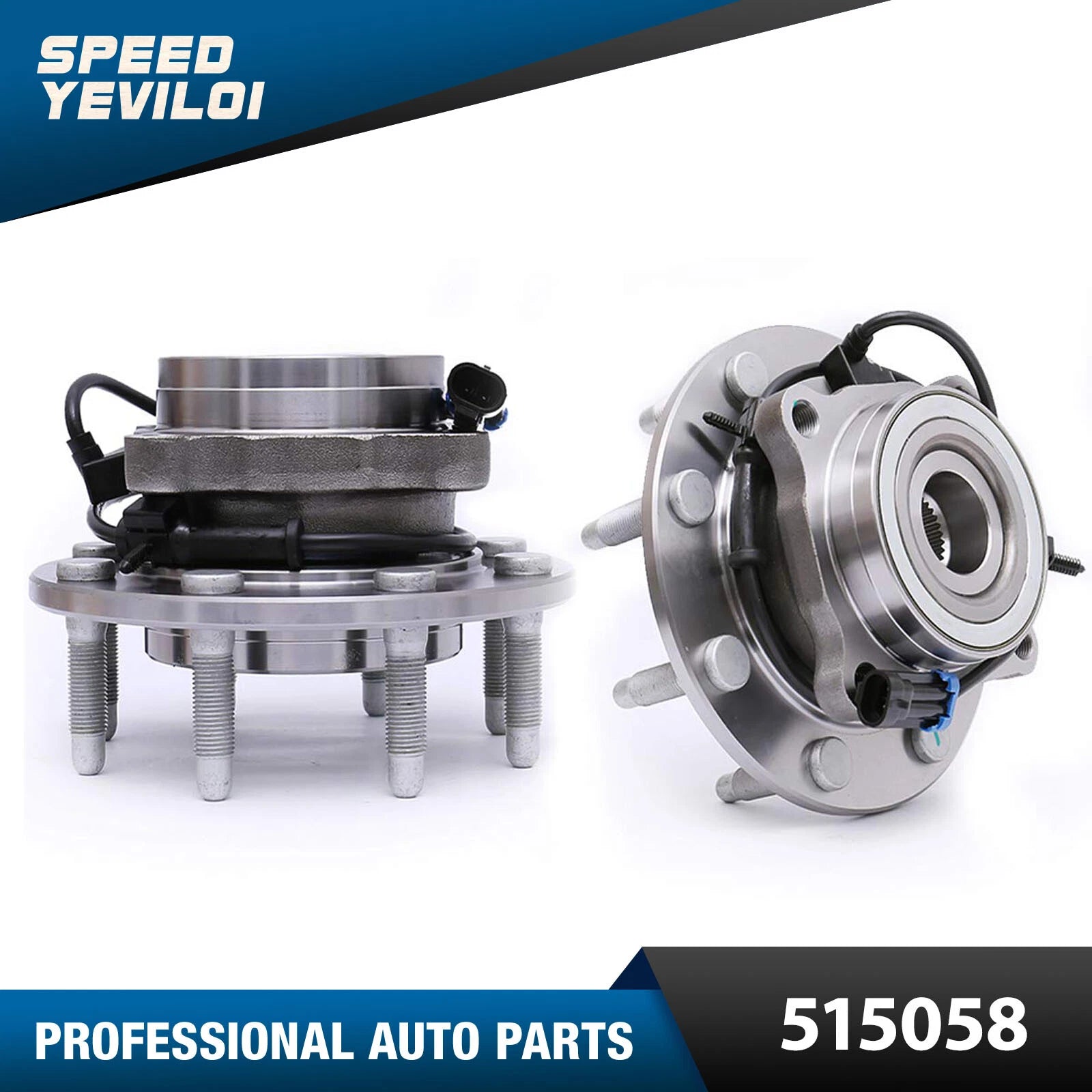 Front Wheel Bearing Hub Pair for Chevy Silverado GMC Sierra 2500HD (2011–2018)
