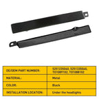 Pair Front Bumper Grille Headlight Filler Trim Panel for Toyota Tacoma (1998–2002)