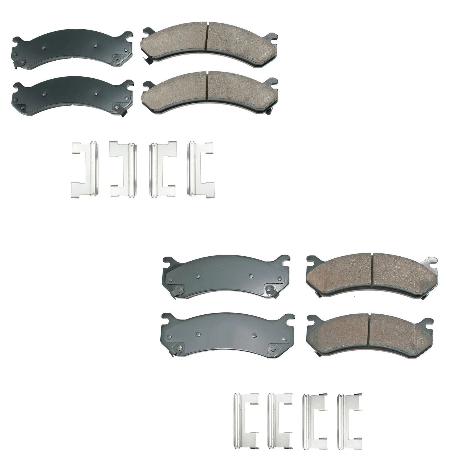 Set of 4 Akebono ProACT Ceramic Brake Pads for Chevrolet GMC Hummer