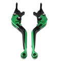 Extendable Brake Clutch Levers for Kawasaki ZX1400/ZX14R/ZZR1400 (2006–2017) Green