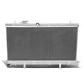 Aluminum Chrome Radiator + 10" Black Fans for Impreza WRX/STI GD (2001–2007)