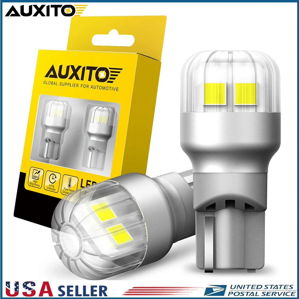 2 T15 921 Super Bright White LED Bulbs for Backup Reverse Light (CANBUS)