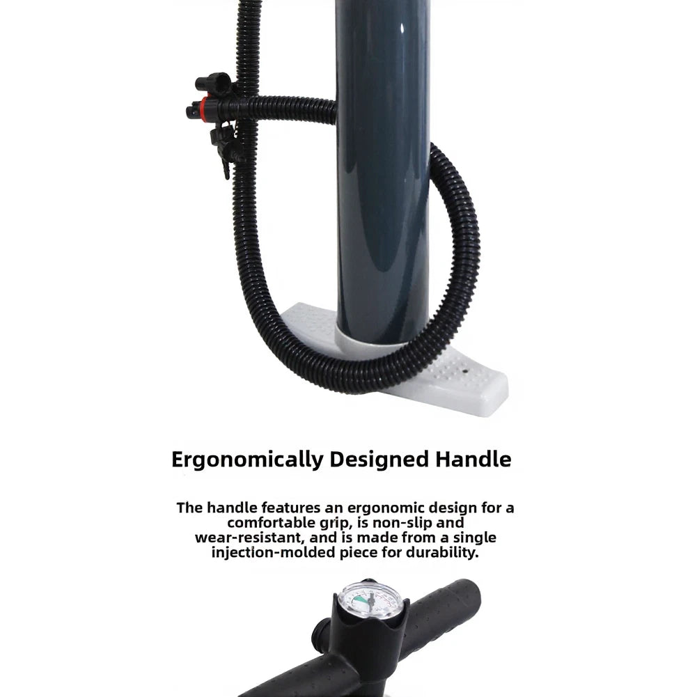 3000cc Floor Pump for Inflatable Boats Surfboards (0-30 PSI)