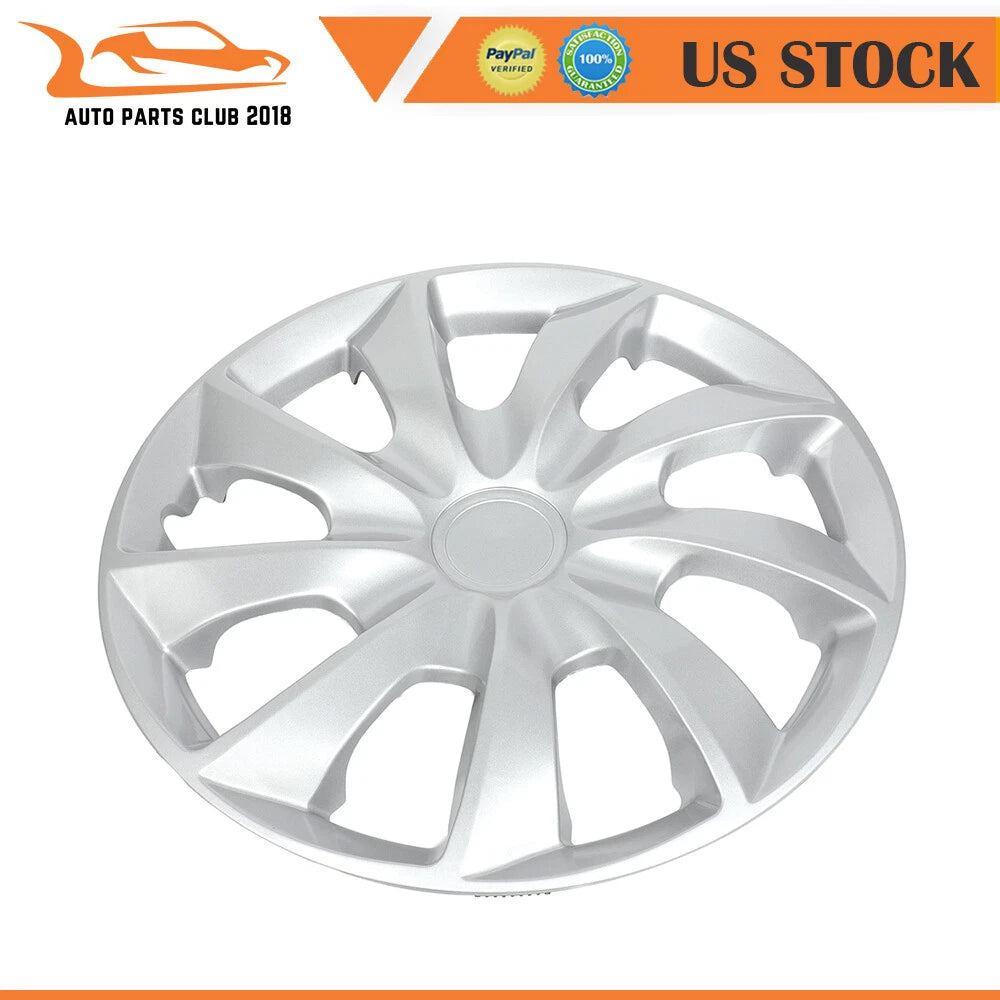 Set of 4 Snap On Full Hub Caps for Toyota Camry Corolla (2004–2006)