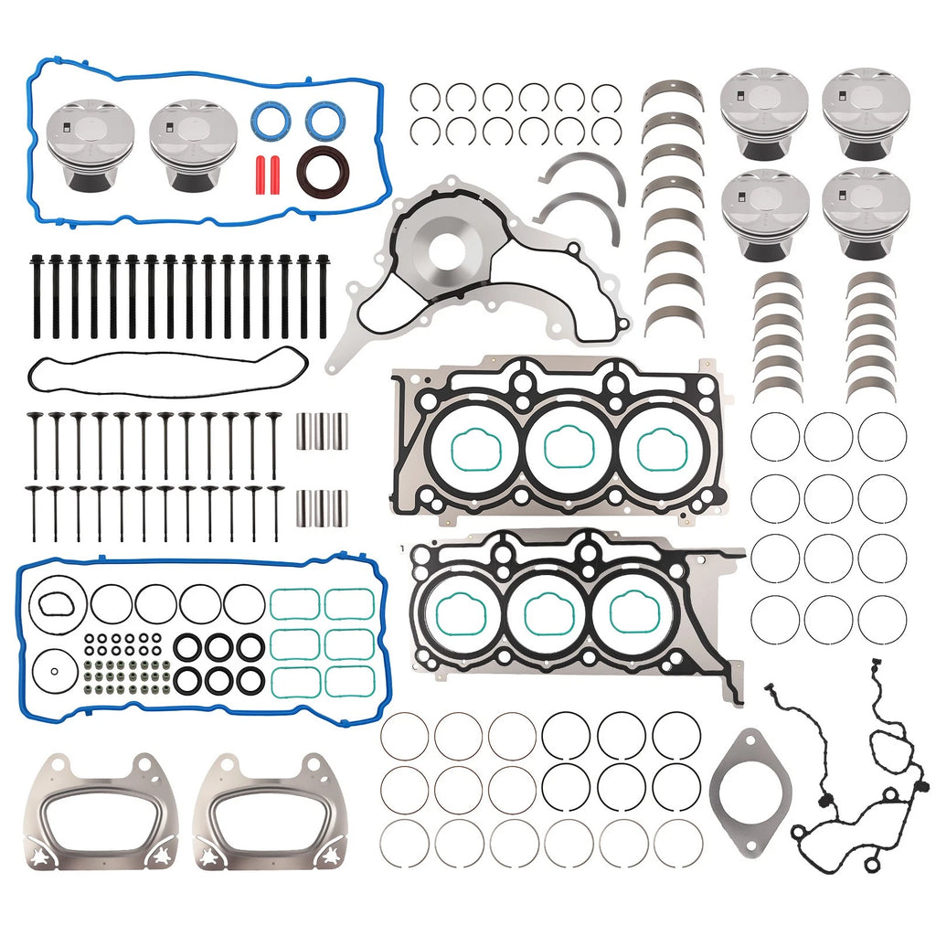 Main & Rod Bearing Set w/ Pistons & Valves for Chrysler 300 3.6L V6 (2011–2016)