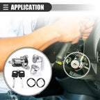 Ignition Switch Lock Cylinder Door Lock Cylinder Kit with 2 Keys for Ford F150 (1997–2003)