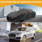 Waterproof Car Cover for Mazda MX-5 Miata (190T-PU) Black with Zipper
