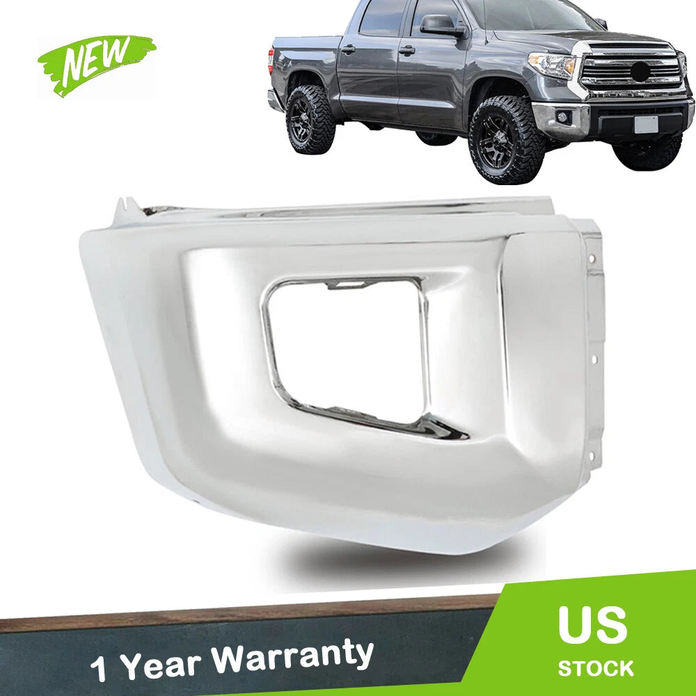 Passenger Side Chrome Front Bumper End Cap for Toyota Tundra (2014–2021)