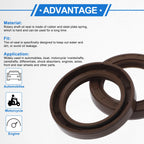 Set of 2 Oil Seal Rotary Shaft Seal FKM Rubber 45x65x10mm