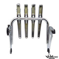 Chrome Skull Detachable Luggage Rack for Harley Touring (2009–2013)