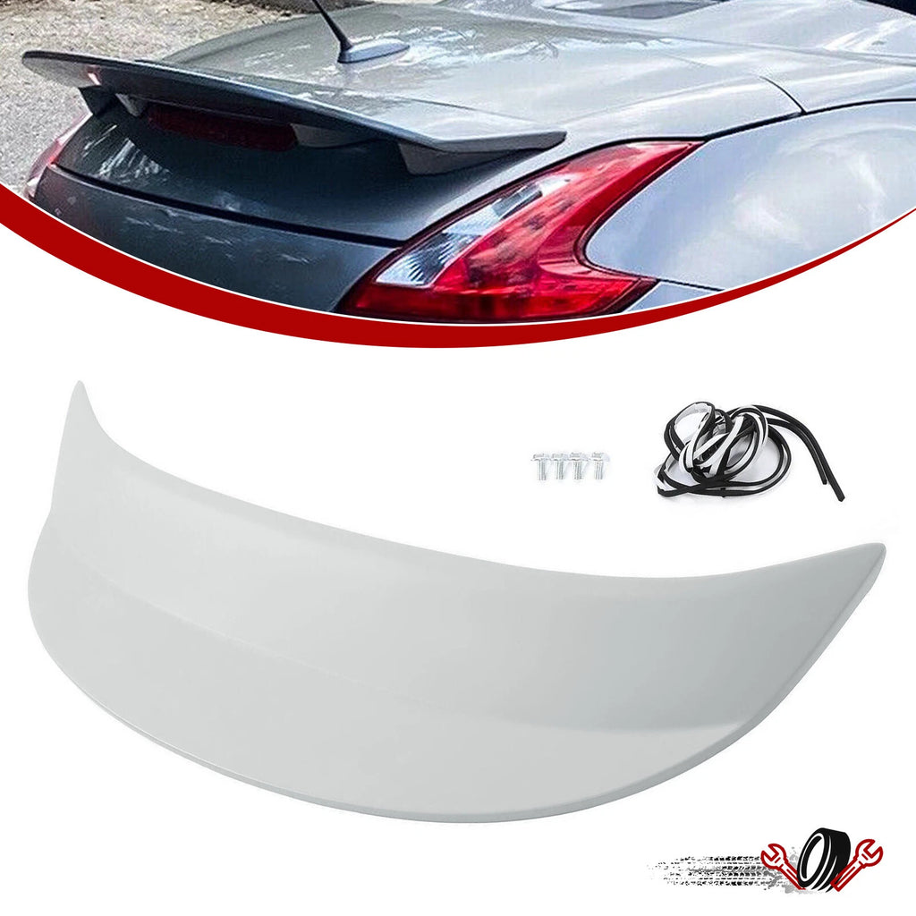 Paintable Gray ABS Rear Trunk Spoiler for Nissan 370Z Coupe (2009–2018)
