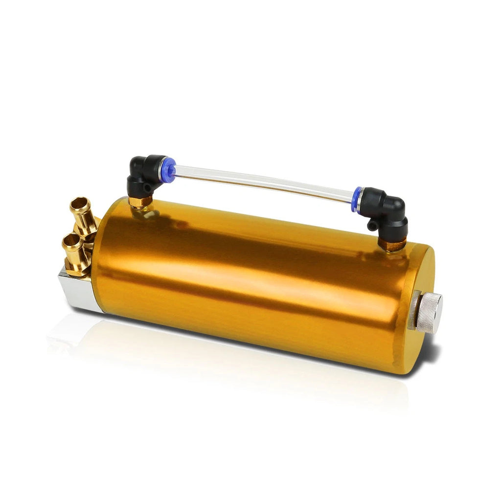 Aluminum Oil Catch Reservoir Tank for Racing Engine (with Hose & Indicator)