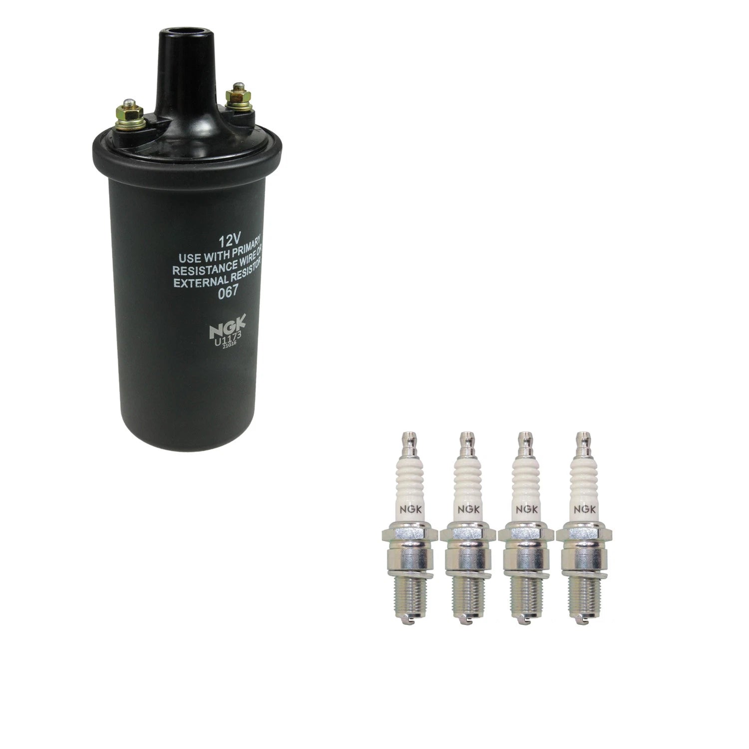 Set of 4 NGK Ignition Coils for Mazda B2600, Dodge Challenger, Toyota Corolla, Nissan Sentra L4