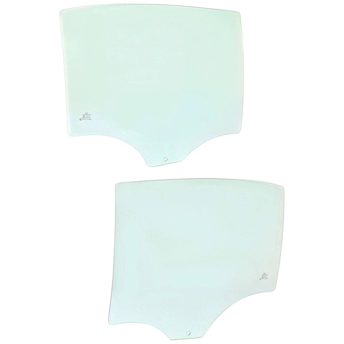 Set of 2 Rear Door Glass for Chevy Malibu