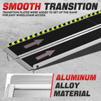 29" x 8' Aluminum Wheelchair Ramp - 880 lbs Capacity
