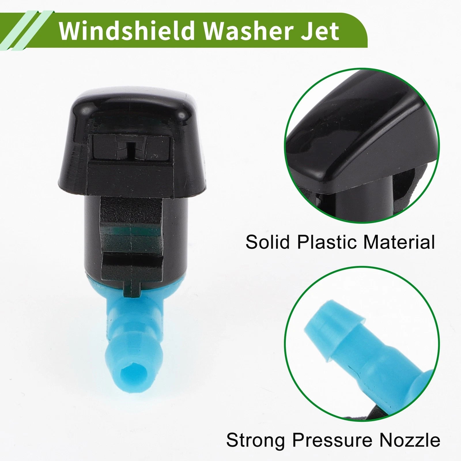 Windshield Washer Nozzle Set of 2 with Y Hose Connector for Lincoln (2007–2010)