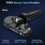 Set of 4 TPMS Tire Pressure Sensors for Subaru Tribeca (2008–2014) 28103AJ00A