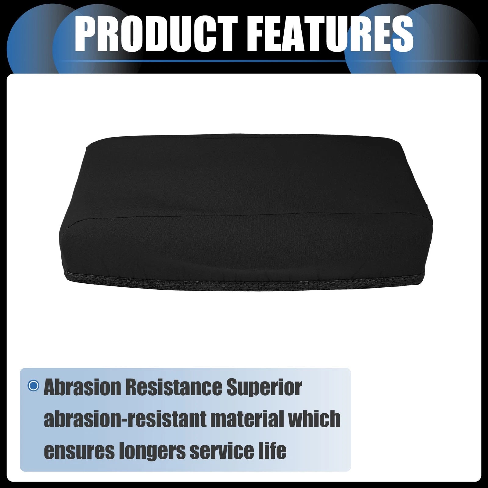 Armrest Protector Cover Pad for Hyundai Tucson (2015–2018) Black 1 Pc