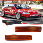 OE-Style Amber Lens Front Bumper Turn Signal Lights for Honda CRX (1990–1991)
