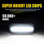 Smoked Rear White LED Side Marker Lights for Ford Bronco Sport (2021–2023)